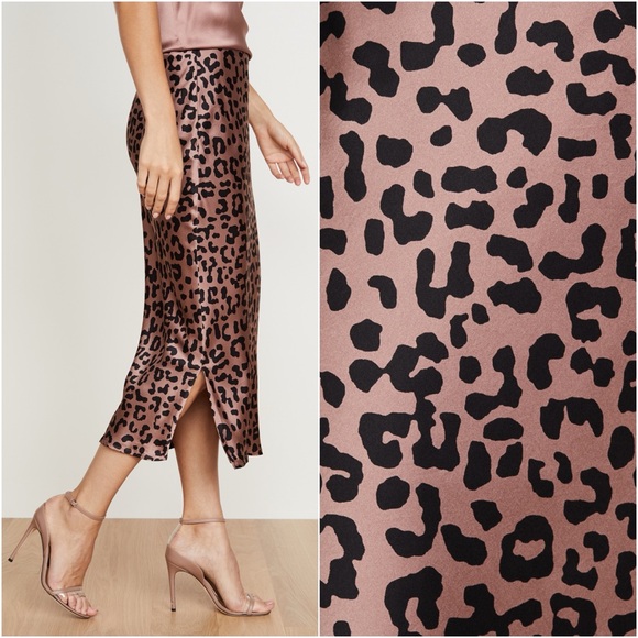 Cami NYC Dresses & Skirts - CAMI NYC • The Jessica Silk Skirt in Graphic Leopard • Medium